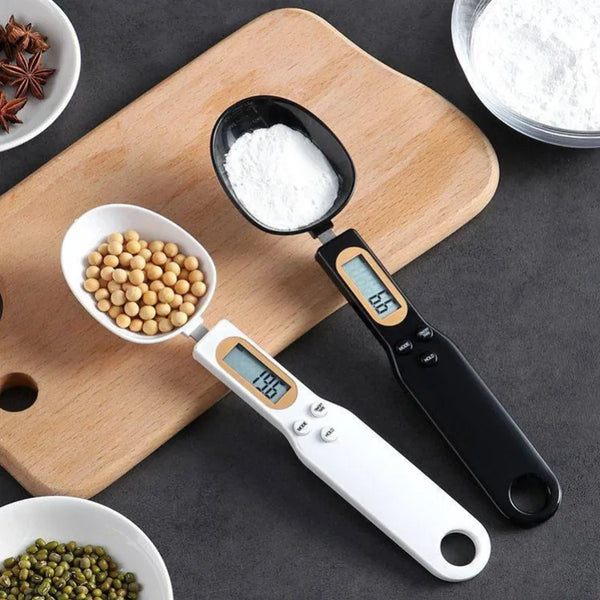 ملعقة وزن مقياس مطبخ منزلي أداة قياس إلكترونية القهوة الغذاء الدقيق مسحوق الخبز LCD القياس الرقمي قابل للتعديل